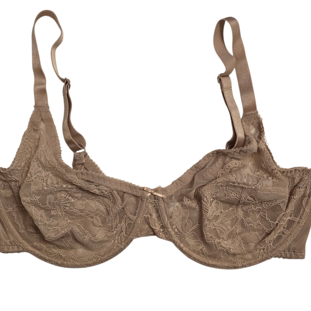 NWT SHE CURVE Full Coverage Lace Minimizer Bra, Blush, 36-DDD